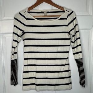 Banana Republic Striped Long Sleeve Blouse - Size S small
